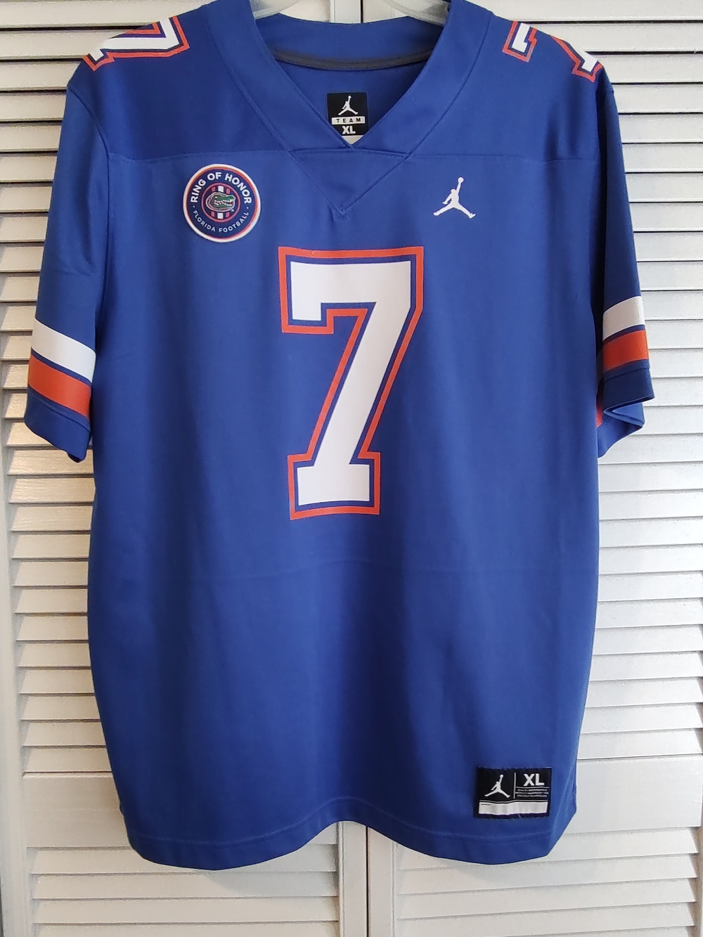 Jordan Men’s Royal Blue Florida Gator Football Jersey #7